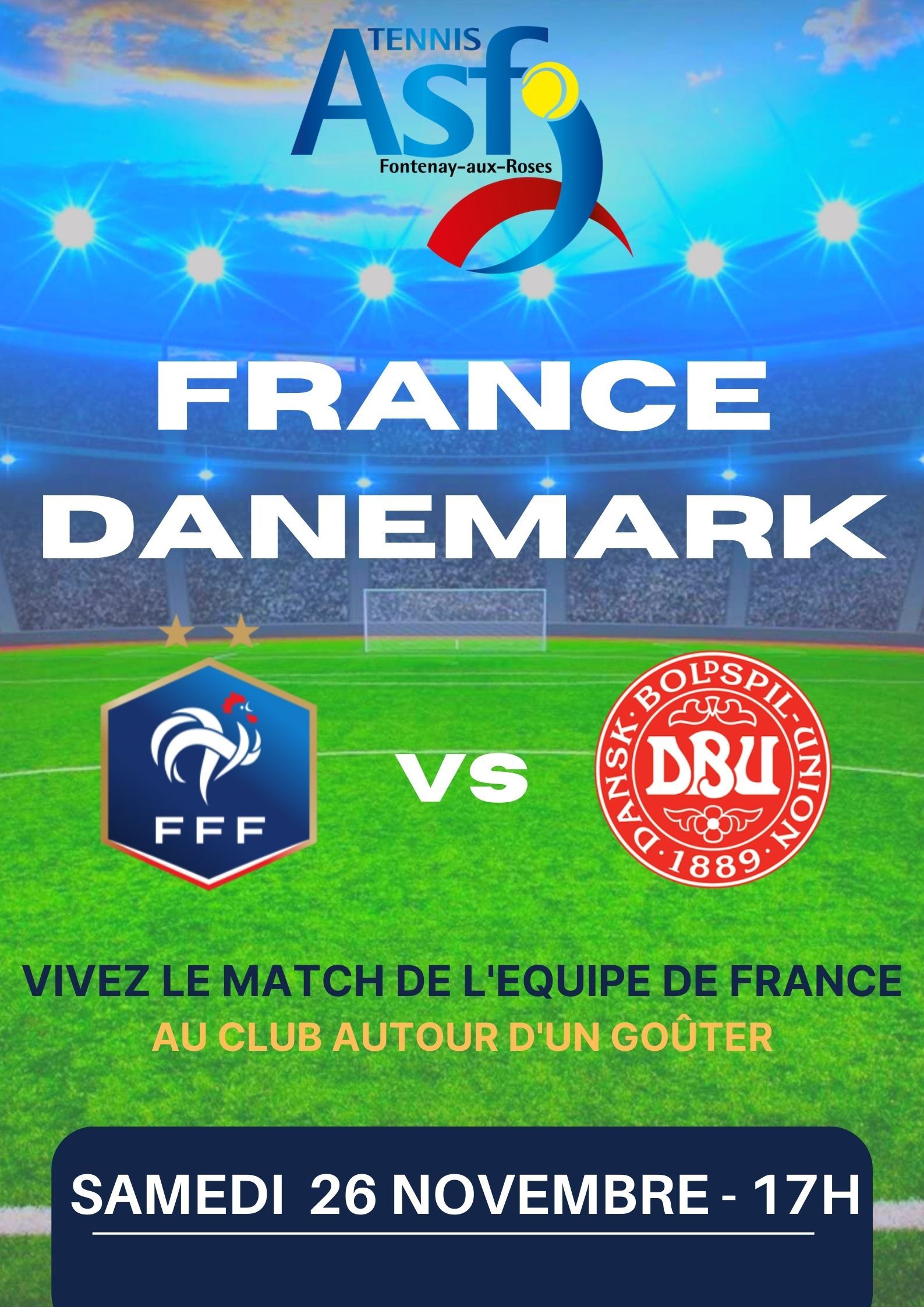 Soirée Coupe Davis — France / Danemark