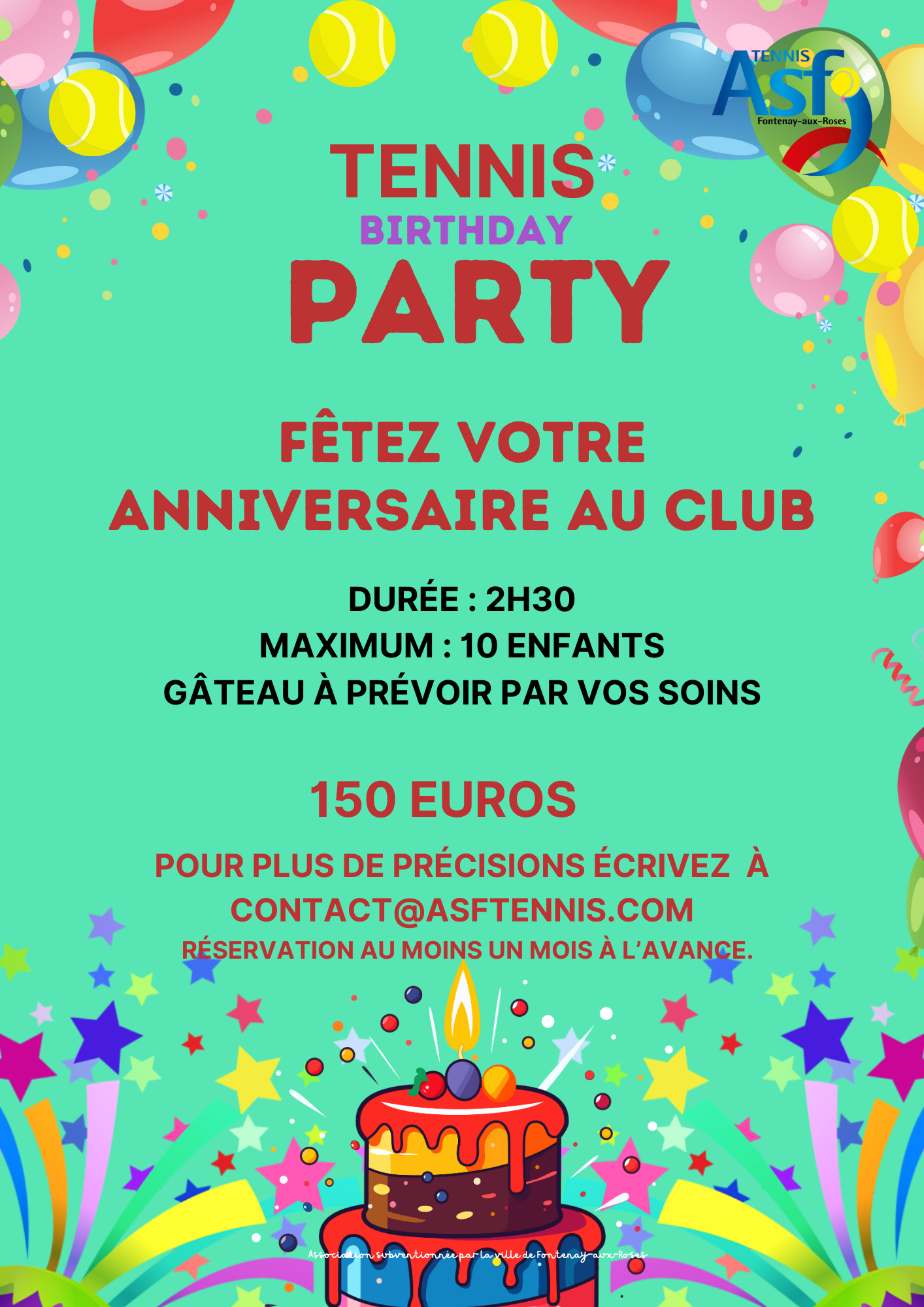 Tennis Birthday Party