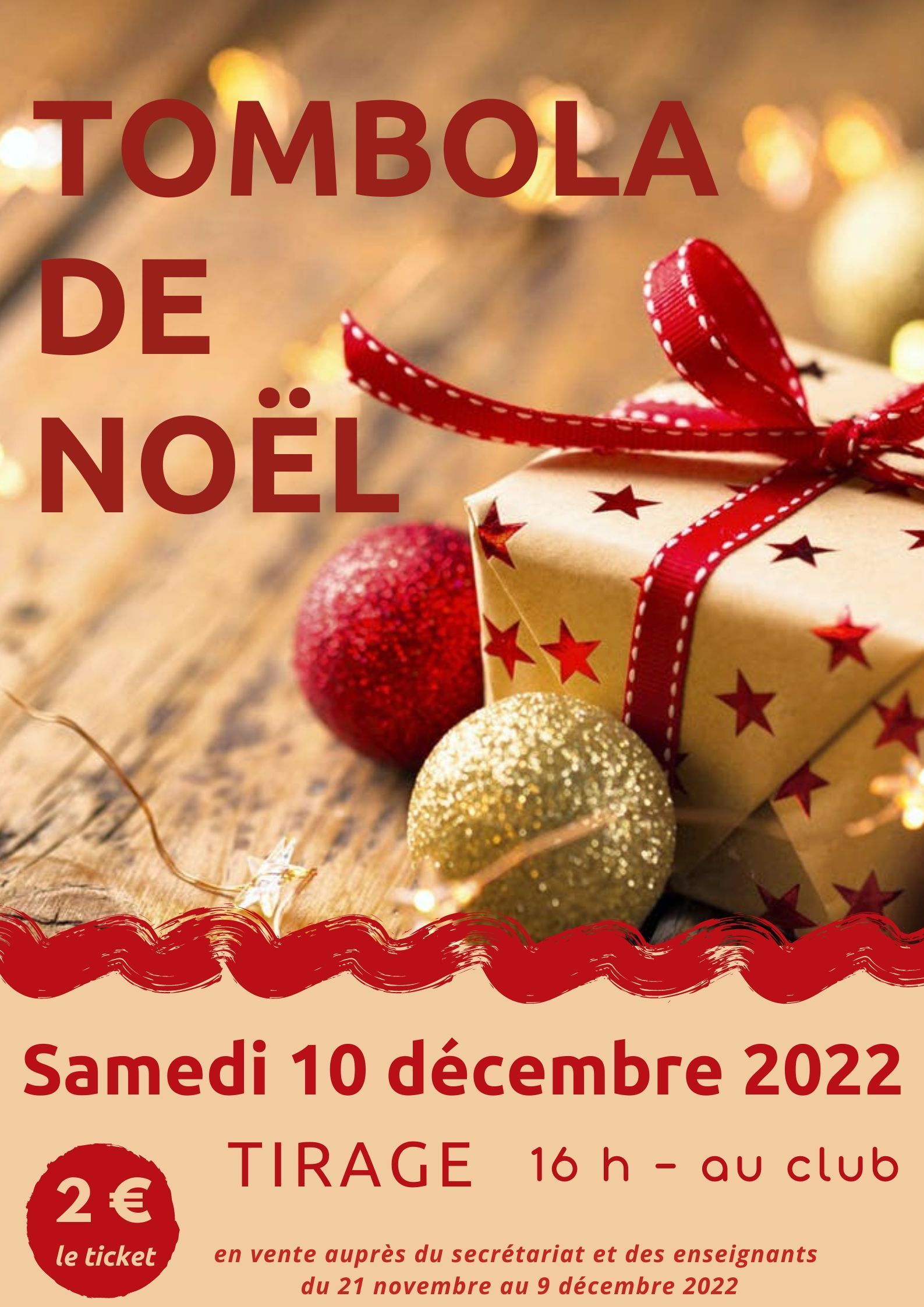 Tombola de Noël 2022
